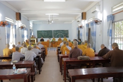 Trường Trung cấp Phật học Ninh Thuận tổ chức Lễ Tất niên 2023 và Tổng kết năm học thứ II (2022 – 2023) khóa IX