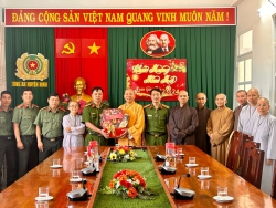 Ninh Thuận: Phật giáo huyện Ninh Hải thăm và chúc Tết Ban Trị Sự Phật giáo tỉnh và lãnh đạo chính quyền các cấp