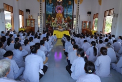 Phật giáo huyện Ninh Hải tổ chức khóa tu “Một ngày an lạc”