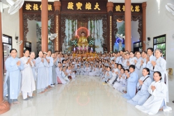 Phật giáo Tp. Phan Rang - Tháp Chàm tổ chức Khóa tu “Thực hành hạnh giải thoát - Kỳ 7”