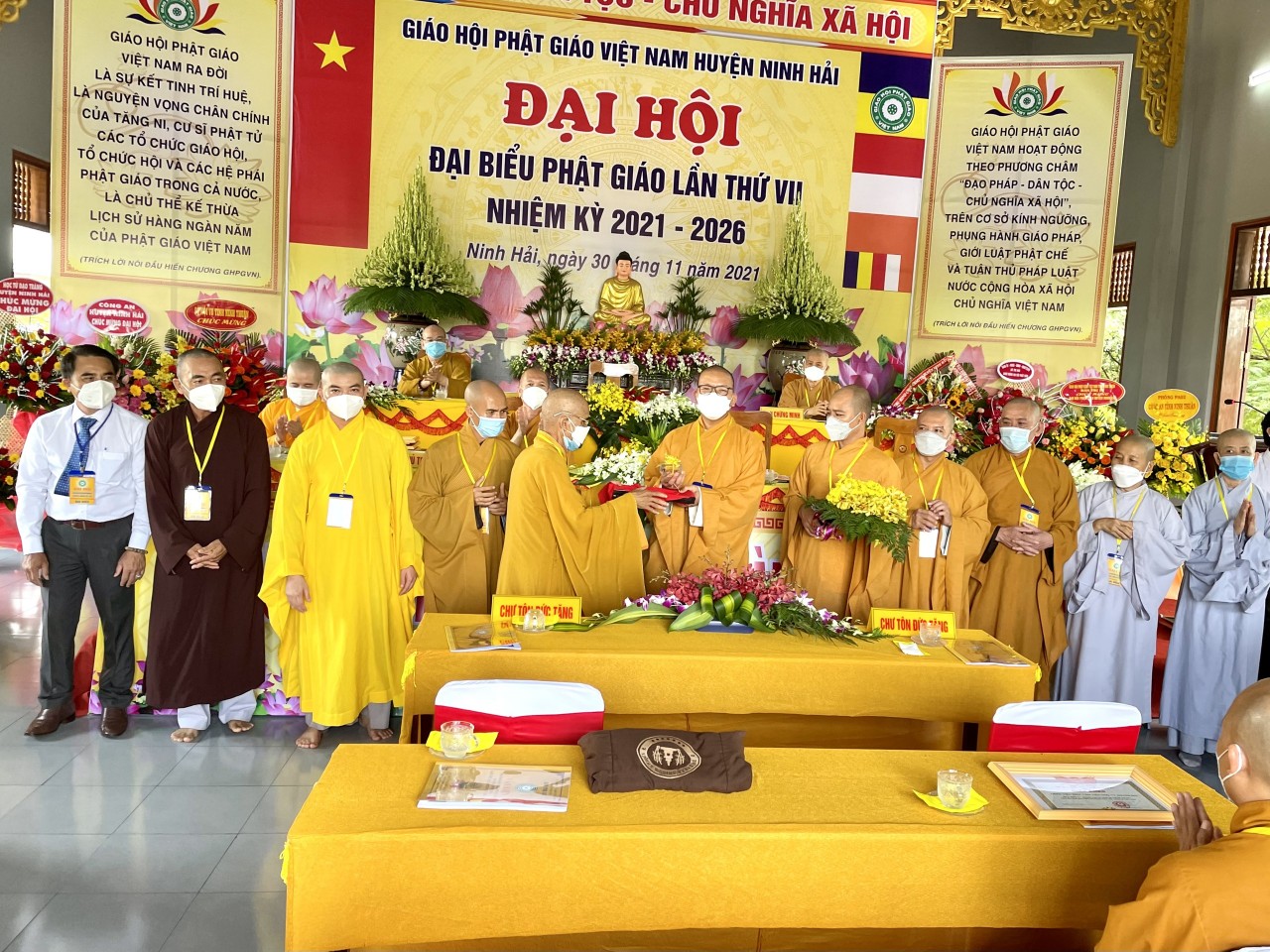 Ninh Thuận: Đại hội Phật giáo huyện Ninh Hải lần thứ VII nhiệm kỳ 2021 – 2026 thành tựu viên mãn