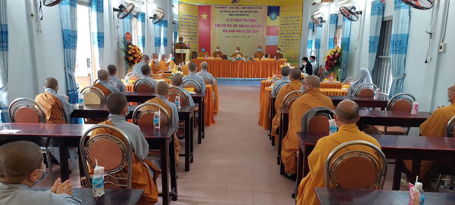 Ninh Thuận: Lễ tốt nghiệp TCPH khóa VIII 2018 – 2021 và khai giảng niên khóa 2021 – 2024