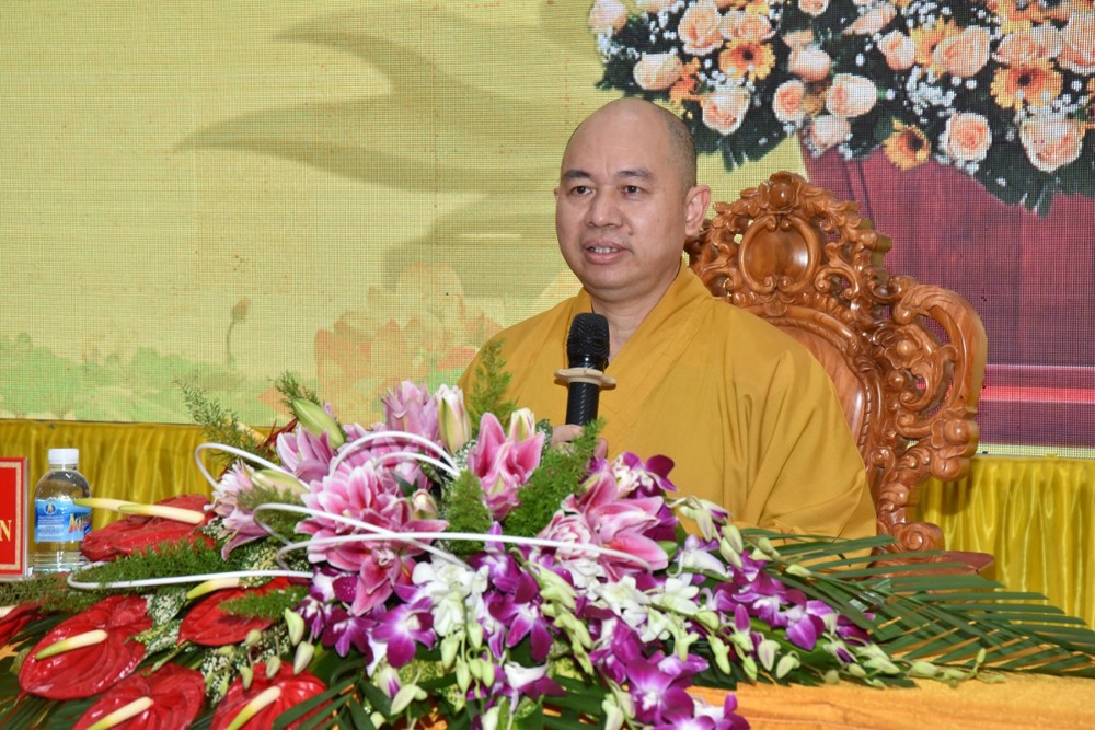 TT. Thích Đức Thiện - Phó Chủ tịch kiêm Tổng Thư ký HĐTS, Trưởng Ban Phật giáo Quốc tế Trung ương GHPGVN